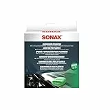 SONAX MicrofaserPflegePad (1 Stück) für gleichmäßiges Auftragen von Kunststoffpflegemitteln im Innenraum und EIN gründliches Ergebnis | Art-Nr. 04172000
