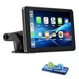 Lamto Wireless CarPlay,kompatibel mit Apple Carplay und Android Auto,tragbares 7-Zoll-Autoradio,IPS-Touchscreen,Carplay Display mit Bluetooth,WiFi,Voice Assist Siri/GOO-gle,GPS-navigat, MirrorLink