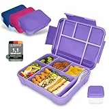 IJIAMY Brotdose Kinder mit Fächern, Bento Box Kinder, Auslaufsicher Lunchbox Kinder, Brotbox für Mädchen & Jungen, Snackbox, Perfekt für Schule, Kindergarten & Ausflüge