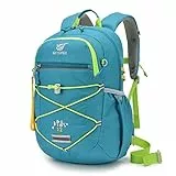 SKYSPER Kinderrucksack Jungen Mädchen ab 3-8 Jährige Komfortabler Wanderrucksack Kinder mit Brustgurt 12L Rucksack Kindergarten für Kita Schule Outdoor,Turquoise