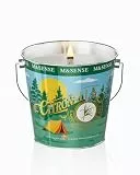 M&SENSE Citronella Kerze Outdoor 550g, Eukalyptus Duftkerze im Glas，110 Std Brenndauer, Sommer Duftkerze mit 8% Citronella Öl Natürliche Sojawachs, Eukalyptus Kerze für Garten Grill Terrasse