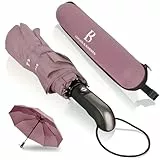 LOGAN & BARNES Regenschirm sturmfest bis 140 km/h - Taschenschirm mit zertifizierter Teflon-Beschichtung gegen Feuchtigkeitsschäden Modell Manchester