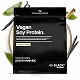 Soja Protein 90 Isolat | Vanillecreme | 100% Vegan, aus nachhaltigen Anbau | Fettarm, ohne Zuckerzusatz | Glutenfrei | THE PROTEIN WORKS | 1kg