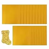 Blattgold Zum Basteln Set, 20 Stück Folia Prägefolie Bastelfolie Aluminiumfolie Geprägte Bastelbögen Quadratische 15x15cm, Doppelseitige Prägefolie Gold Silber Für Prägetools Kartenherstellung Deko