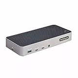 StarTech.com USB-C Drei Monitor Dockingstation - HDMI/DP Dreifach 4K USB C Dock - 5x USB Hub - GbE - 100W PD - Universelle Multi-Monitor Dockingstation - Thunderbolt 3/4 Kompatibel (116E-USBC-DOCK)