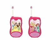 Lexibook, Disney Prinzessinnen, Talkies-Walkies 200m, Kommunikationsspielzeug für Kinder Mädchen, 2 Kommunikationskanäle, Gürtelclip, batteriebetrieben, Rosa, TW12DP