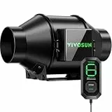 VIVOSUN AeroZesh G4 Rohrventilator 100 mm Abluftventilator 331 m³/h 3 Zyklusmodi mit PWM-Steuerung & E12-Geschwindigkeitsregler Ventilator Growbox Rohrlüfter für Growzelt Growbox Indoorbelüftung