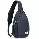SKYSPER Schultertasche Brusttasche Crossbody Sling Bag Anti-Diebstahl Umhängetasche für Herren & Damen