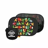 Sonnenschutz Auto Baby & Kinder • ZERTIFIZIERTER UPF50+ UV-Schutz • DEKRA geprüft & KBA-zugelassen • Nachhaltiges & hochwertiges GSM105+ Nylon • Sonnenblende Seitenscheibe • Motiv ABC