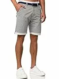 Indicode Herren Bourchier Chino Shorts mit 4 Taschen aus 98% Baumwolle | Bermuda Sommershorts für Männer Dk Grey, XXL