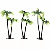 MAGICLULU 3er-Set Miniatur-kokospalmen, Modell-palmen-kuchenaufsatz, Mini-kunstpalmen-Dekoration, Künstliche Pflanzendekoration für Mikro-aquarien, Gartenbau, Landschaftsgestaltung, Sandkasten
