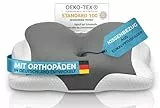 Glückstoff® Kissenbezug für Orthopädisches Kissen [mit Kühl- und Wärmeeffekt] aus Eukalyptusfaser (Lyocell) und Spandex | Weich & Kuschelig | Ersatzbezug | Ergo | Version: Allrounder
