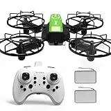 LE-IDEA Abnehmbare Drohne mit Infrarot Wettbewerbsmodus für Anfänger, Mini Drohne mit 3D-Flip Start/Landung mit einer Taste Headless-Modus 3 Geschwindigkeitsmodi, Educational Aircraft mit 2 Batterien