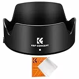 K&F CONCEPT Umkehrbare Gegenlichtblende für Canon RF 24-105mm F4-7.1 is STM,EF-S 18-135mm f/3.5-5.6 is USM Objektiv ersetzt Canon EW73D Gegenlichtblende