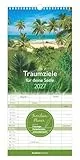 Traumziele für deine Seele 2027: Familienkalender 19,5x45 cm mit 5 Spalten, traumhaften Reisemotiven, Feiertagen & 4-sprachigem Kalendarium, für Familienorganisation