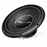 PIONEER TS-A30S4 Subwoofer (1.400 W), 30 cm/12', IMPP Membran für kraftvollen Klang, kontinuierliche Ausgangsleistung 400 W, schwarz