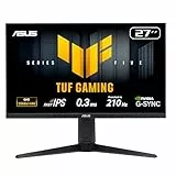 ASUS TUF Gaming VG27AQL5A 27 Zoll WQHD Monitor (210 Hz, 0.3ms GtG, FreeSync, Adaptive Sync, ELMB, GameFast, DisplayHDR 400, Fast-IPS Panel, 16:9, 2560x1440, DP, HDMI, USB-Hub, ergono., Speaker)
