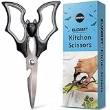 NEU!! Elizabat Küchenschere von OTOTO – Niedliche Fledermaus-Küchenschere, Schere, Küchenutensilien – Fledermäuse, Halloween-Geschenke, Kochschere, Küchenhelfer, Schere, gruselige Geschenke