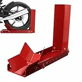 Peviasot Motorradwippe, 1 Stück Vorderradklemme Motorrad Ständer mit 3 Ankerbolzenlöchern, Geeignet für 8-24 Zoll Reifen, Transportständer Radwippe, Verladehilfe Schiene