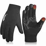 OOPOR Winter Handschuhe Kinder Fahrradhandschuhe Touchscreen - Anti-Rutsch Winddichte Radhandschuhe Herbst früher Winter Laufen Winterhandschuhe Junge Mädch für Outdoor Sport Fahrrad 4-12 Jahre