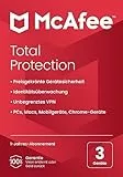 McAfee Total Protection (3 Gerät) 2025 | 12 Monate| Secure VPN, Sicherheitssoftware mit Virenschutz, Kennwort-Manager, Identitätsüberwachung | Postzustellung