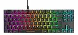 DELTACO Gaming DK420 TKL Mechanisches Gaming Tastatur - Outemu Red Switches & RGB Beleuchtung - UK Layout - Schwarz