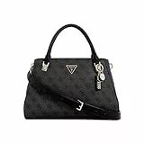 GUESS Noelle Girlfriend Satchel Coal Logo