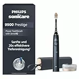 Philips Sonicare DiamondClean Prestige 9900 – Elektrische Zahnbürste mit SenseIQ, A3 Premium-All-in-One-Bürstenkopf und Ladeetui in Mitternachtsblau (Modell HX9992/12)