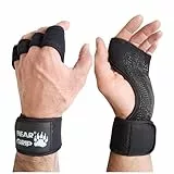 BEAR GRIP - Offene Trainingshandschuhe für Crossfit, Bodybuilding, Kallisthenik, Powerliftin (M)