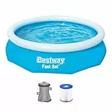 BESTWAY Fast Set Pool Set 305x76 cm, mit Filterpumpe