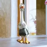 HIAME Entenfamilien Statue, Heim Dekoration für drinnen und draußen, Gartendeko Figuren Cartoon Enten Desktop Ornamente für Wohnzimmer, Schrank oder Gartenrasen (Mädchen)