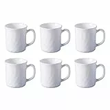 Luminarc 68978 'Trianon' Kaffeebecher, 290ml, H 9cm, Opalglas, weiß (6 Stück)