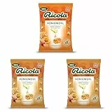 Ricola Honigwohl Karamell, 68g Beutel original Schweizer Kräuter-Bonbons mit 13 Alpenkräutern, Honig & Karamell, wohltuend für Hals & Stimme, 1 x 68g, laktosefrei & glutenfrei (Packung mit 3)