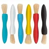 READY 2 LEARN Dreieckige Griffpinsel - 6er-Set - ab 18 Monaten - Leicht zu greifende Pinsel für 2-, 3- und 4-Jährige - Förderung des Schreibgriffs