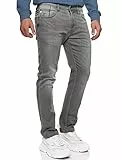 Indicode Herren INCoil Jeanshose aus 77% Baumwolle Super-Stretch | Denim Herrenjeans Vintage Grey, 36/30