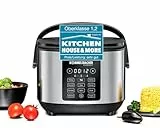 ROMMELSBACHER Multi Reiskocher MRK 650, 12 Programme, 24 Stunden Startzeitvorwahl, 3-D Heiztechnologie, energiesparend, keramische Beschichtung, PFAS-frei, 2 Liter Nutzvolumen, für 10 Portionen Reis