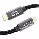 EUDOBEL USB4 Kabel mit Thunderbolt 4 Kabel 2m,8K@60Hz 4K@144Hz HDR Videokabel,Schnellladung 240W 5A PD3.1, 40Gbps USB C Datenkabel für Thunderbolt 3,PSSD,MacBook, iPad,iPhone 16,iPhone15,Switch