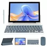 25,4 cm (10 Zoll) Tablet mit Tastatur, 2-in-1-Tablet, Android 14 Tablets, inklusive Hülle, Maus, Stylus, 6000 mAh Akku, 8 GB + 64 GB, unterstützt 1024 GB, erweiterbares 25,7 cm (10,1 Zoll) Tablet, 2