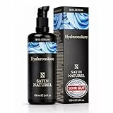 Satin Naturel Hyaluron Serum Hochdosiert 100ml – Bio Hyaluronsäure Serum Gesicht – Anti-Aging Feuchtigkeitsserum – Vegan – 24h Feuchtigkeit – Gesichtspflege für Frauen und Männer