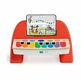 Baby Einstein 12577 Hape Cal's First Melodies Magic Touch Piano Musikspielzeug Klavier aus Holz mit 3 Musikblättern, 6 Melodien, ab 6 Monate, mehrfarbig, 1 Stück (1er Pack)