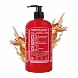 Accentra Handseife SCHMUTZLÖSCHER in Feuerlöscher Optik, 500 ml Flüssigseife in Pumpspender, lustige Seife Geschenk für Männer & Feuerwehr, Musk Duft, dekorativer Seifenspender für Bad & Gäste WC