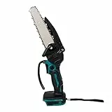 Mini Kettensäge Ersatz für Makita DUC101Z Akku-Astsäge, 6 Zoll Akku Kettensäge kabellose kettensäge,Elektrische Einhand Kettensäge zum Schneiden von Holz, Beschneiden und Trimmen von Bäumen(Ohne Akku)