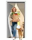 ViShawtek Fliegengitter Balkontür 110x210, Fliegengitter Tür, Insektenschutz Balkontür Magnet, Fliegenvorhang Terrassentür Ohne Bohren, Moskitonetz Tür, Mosquito Net Door, Fly Screens For Doors