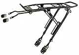Fahrrad Gepäckträger aus Aluminium, ONE-4-ALL von M-WAVE, verstellbar für 20' - 29', flexible Befestigung, Schwarz