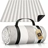 HOEL Picknickdecke 200x200 cm wasserabweisend + isoliert - Strandmatte gepolstert XXL - Picknickdecken - Outdoor Stranddecke für Picknick Camping Strand - Picnic Blanket