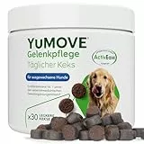 YuMOVE Grünlippmuschel Hund 30 Kausnacks für Ältere Hunde 8+ Jahre - Dreifachwirkung 150mg Patent Angemeldet ActivEase Komplex Jeder Kausnack + Fischöl - Hochwertiger gelenk- & knochenschutz & Pflege