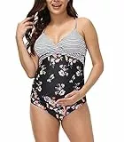 Maacie Damen Umstands-Badeanzug, Camkini, getrennt, dehnbar, Sommer, Strandmode - - XX-Large