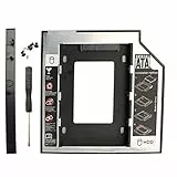HDD SSD Caddy Adaptor SATA 3.0 Laptopschnittstelle 9,5 mm Festplattenhalter CD DVD ROM Optischer Schaft 2,5 Zoll