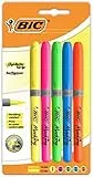 BIC BRITELINER Grip Textmarker – verschiedene Farbe (5 Stück)