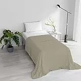 Italian Bed Linen Chic Sommer-Bettdecke, gesteppt, Braun, 170 x 250 cm